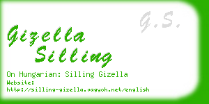 gizella silling business card